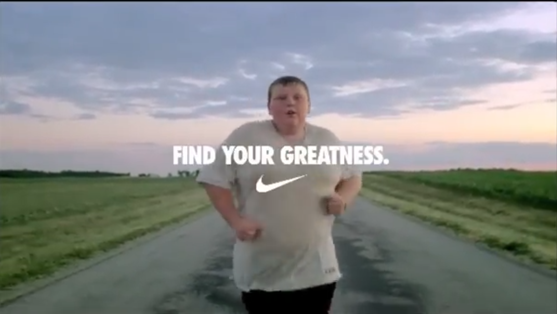 Overweight Boy Running